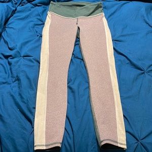 Fabletics Gray and Pink Leggings